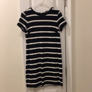 Short sleeve striped dress